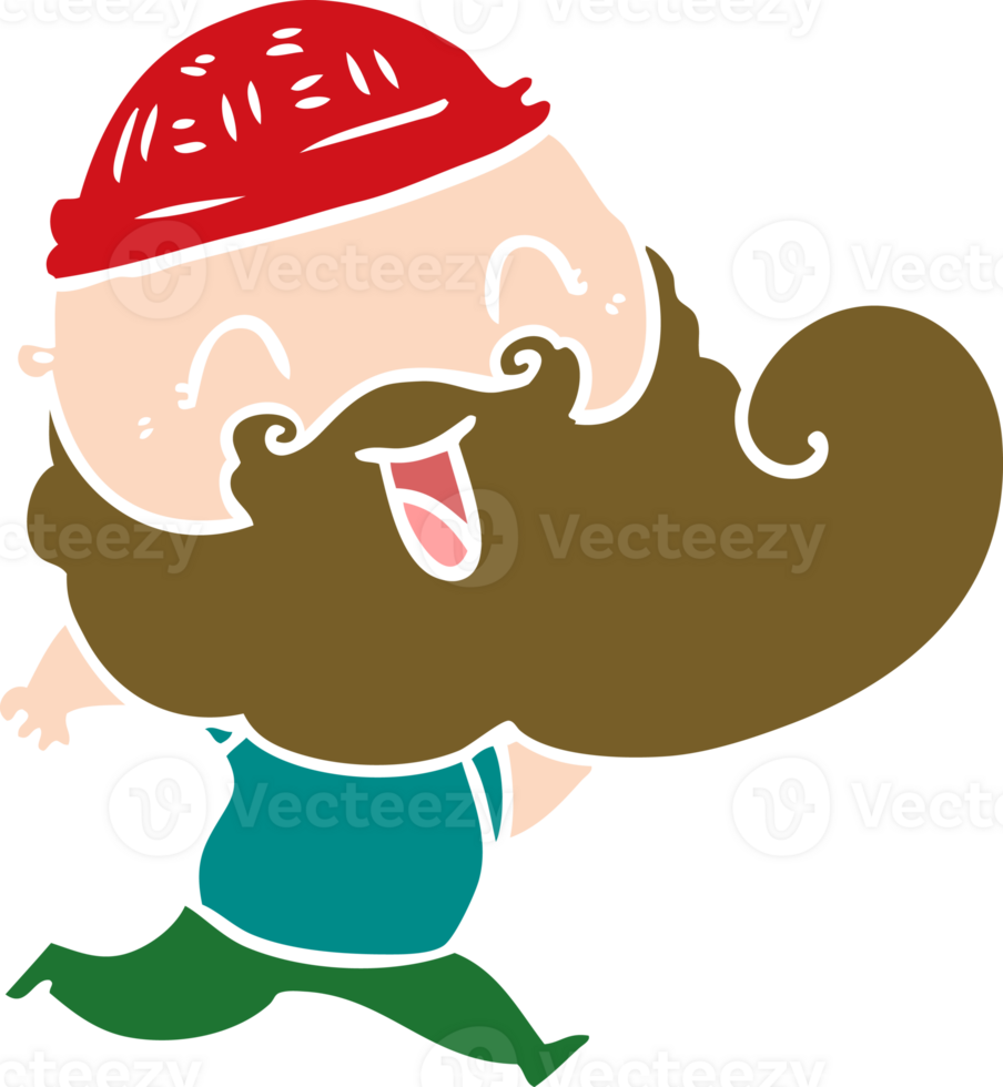 happy bearded man png