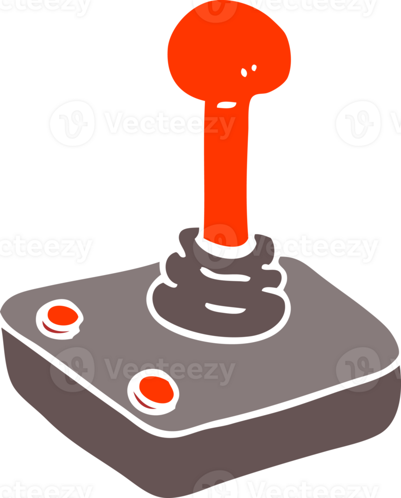 flat color illustration cartoon joystick png