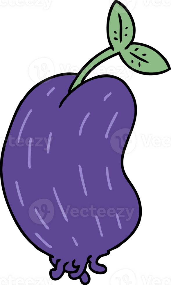hand drawn cartoon of a sprouting bean png