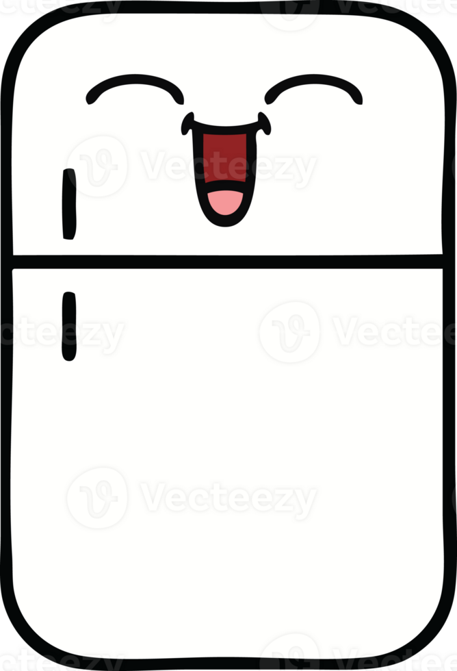 cute cartoon of a fridge  zer png