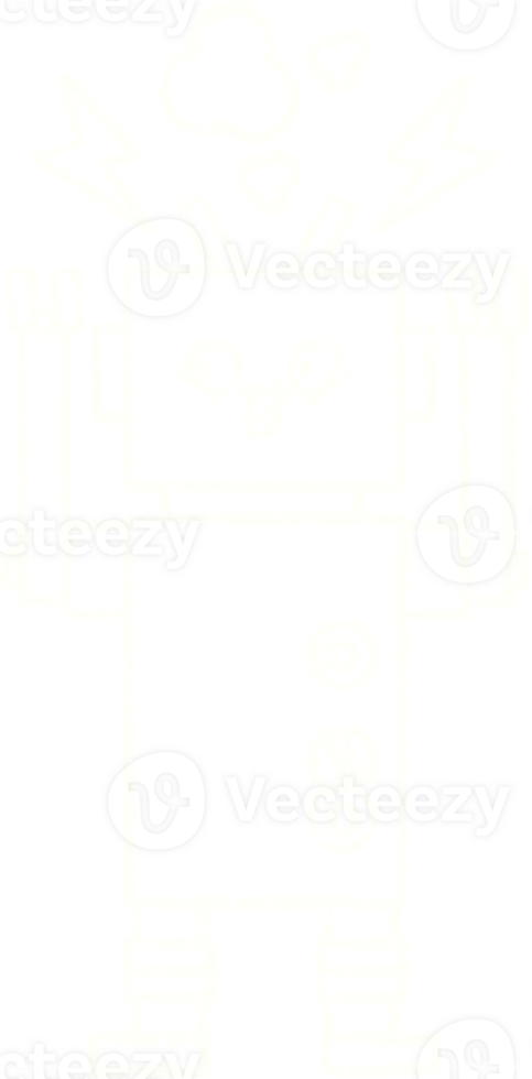 Robot Chalk Drawing png