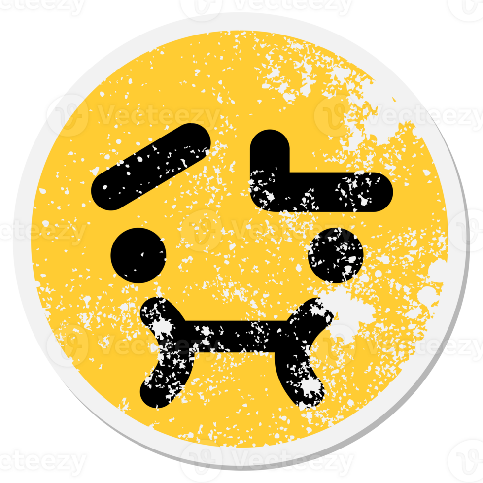 simple curious face circle png
