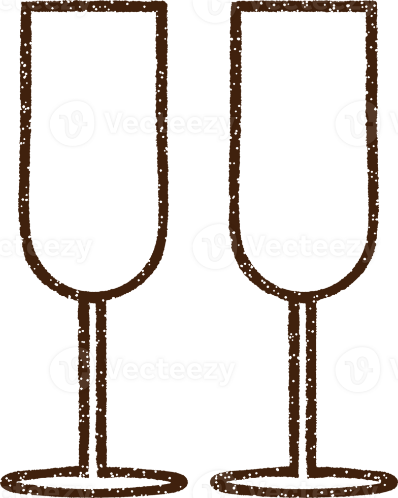 Glasflöte Kohlezeichnung png