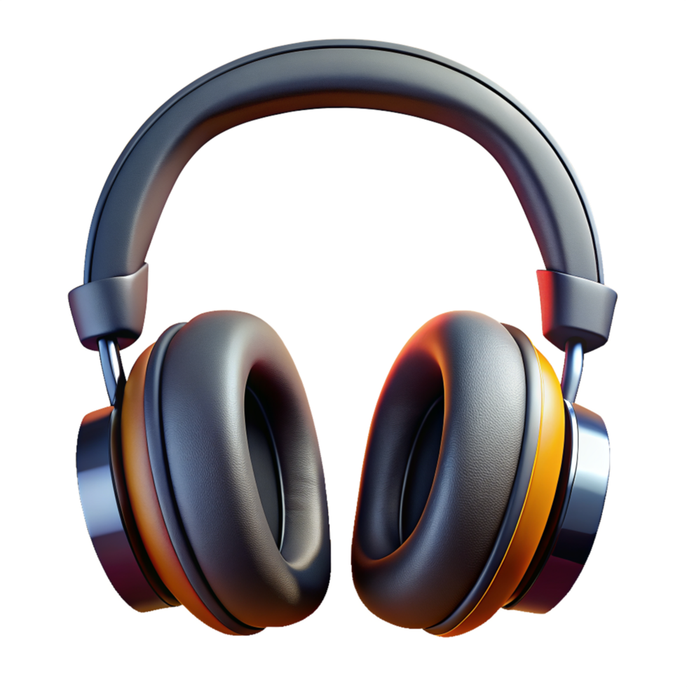Headphone Audio 3D Image png