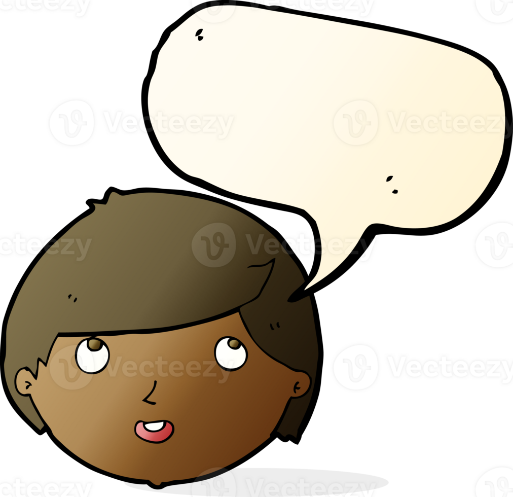 cartoon happy face with speech bubble png