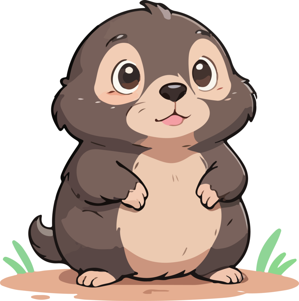 Mole Animal Cartoon Illustration png