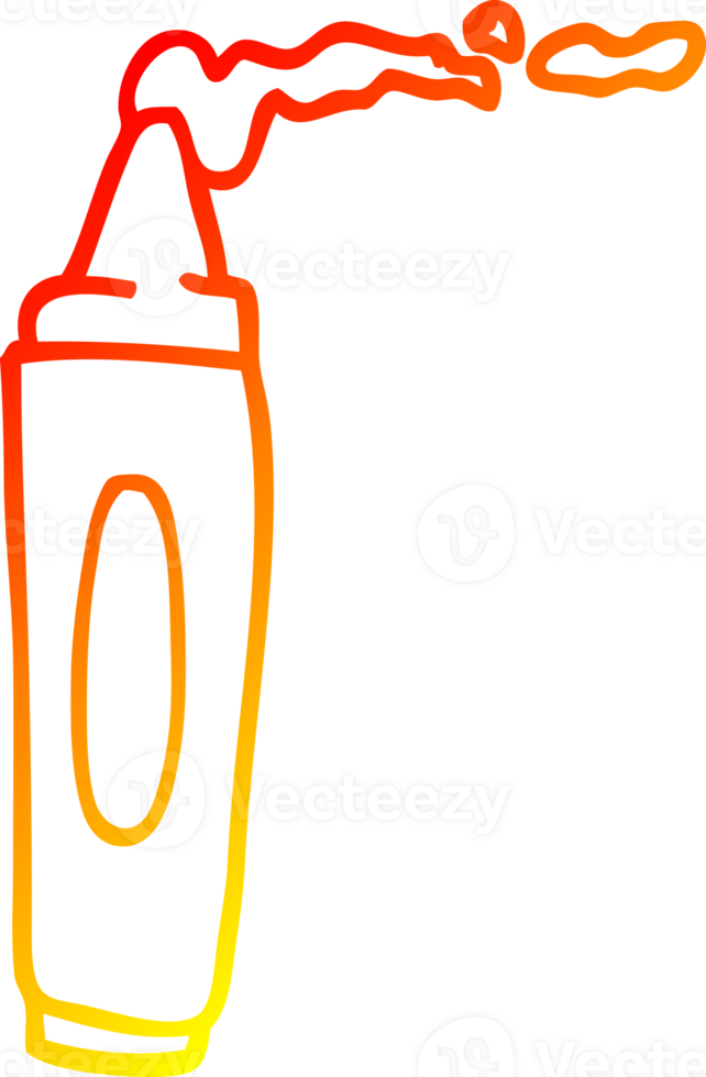 warm gradient line drawing of a cartoon coloring crayon png