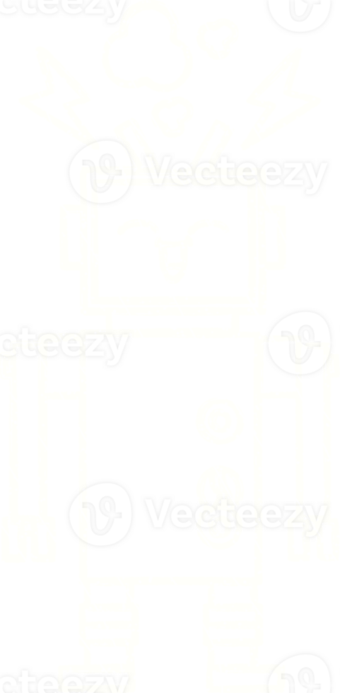Robot Chalk Drawing png