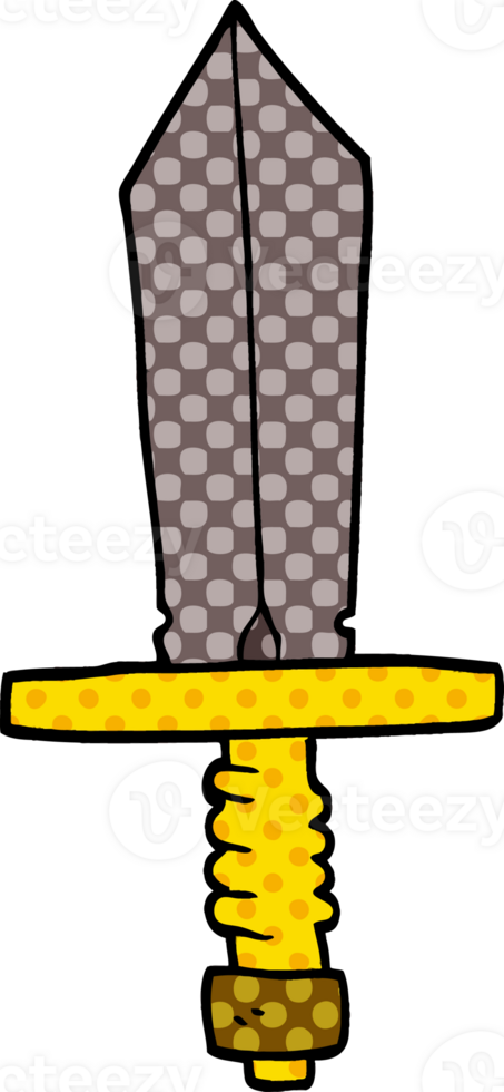 cartoon doodle dagger png