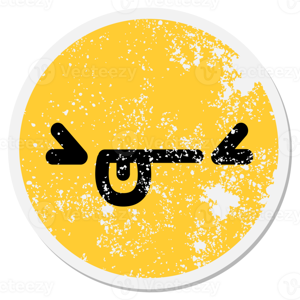 mean angry face circle png