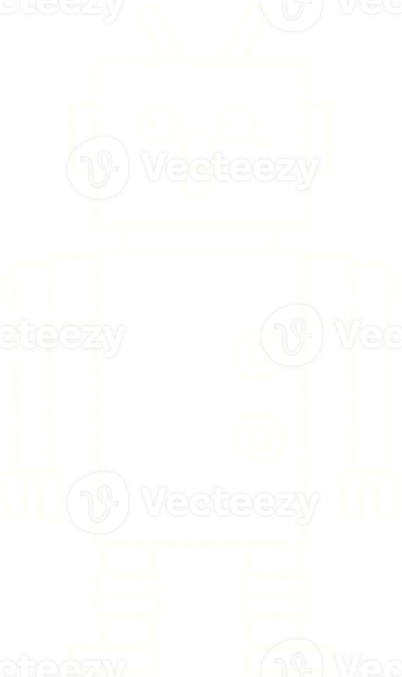 Robot Chalk Drawing png