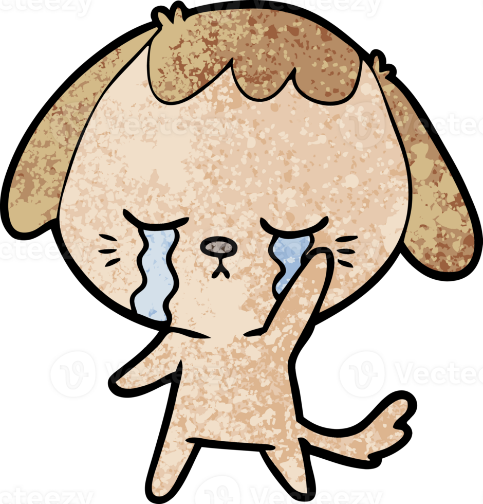 cartoon dog crying png
