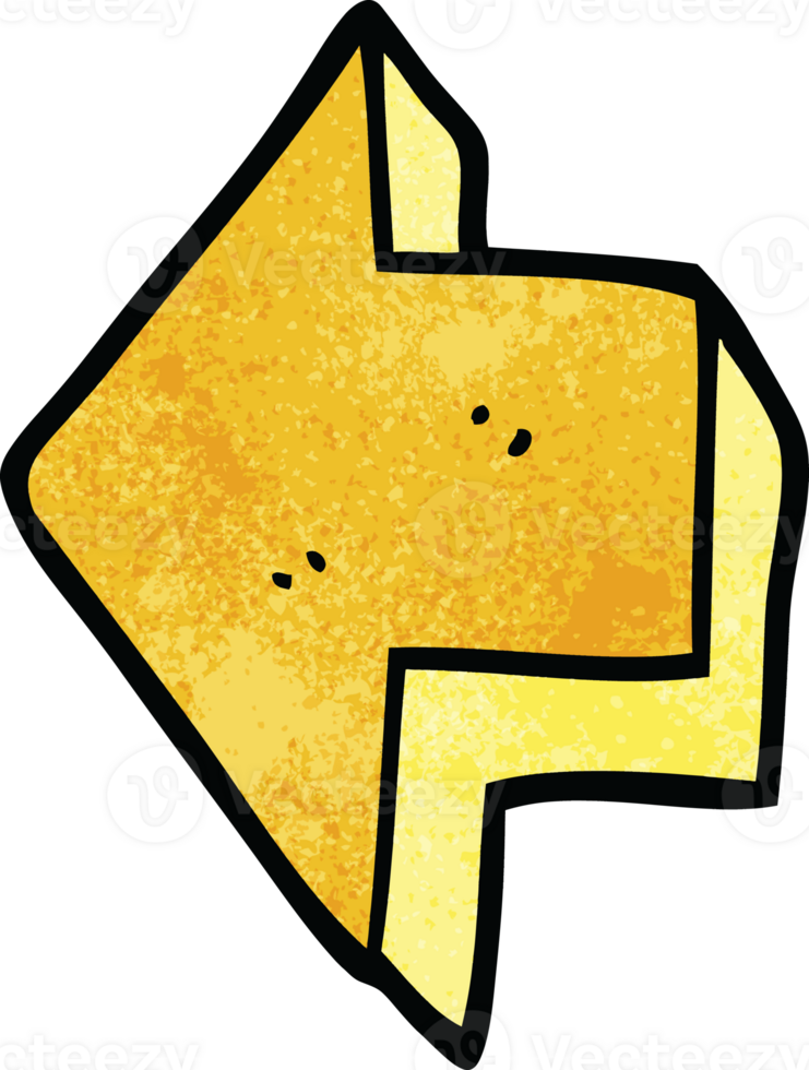 cartoon doodle pointing arrow png
