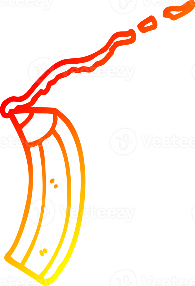 warm gradient line drawing of a cartoon colored pencil png