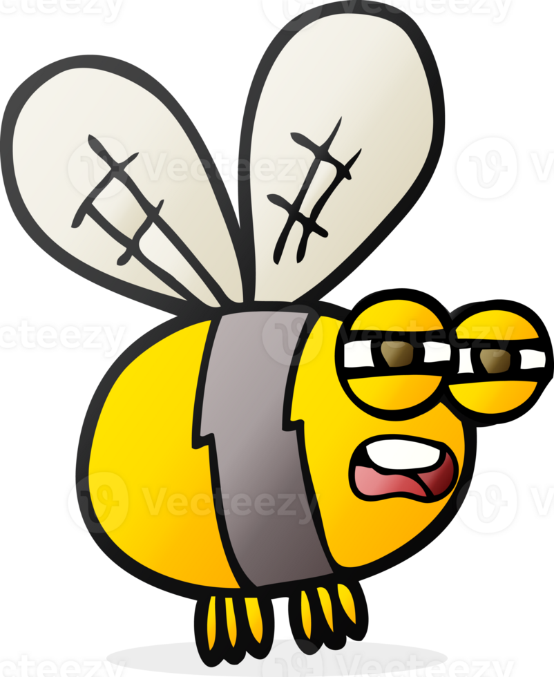 hand drawn cartoon bee png