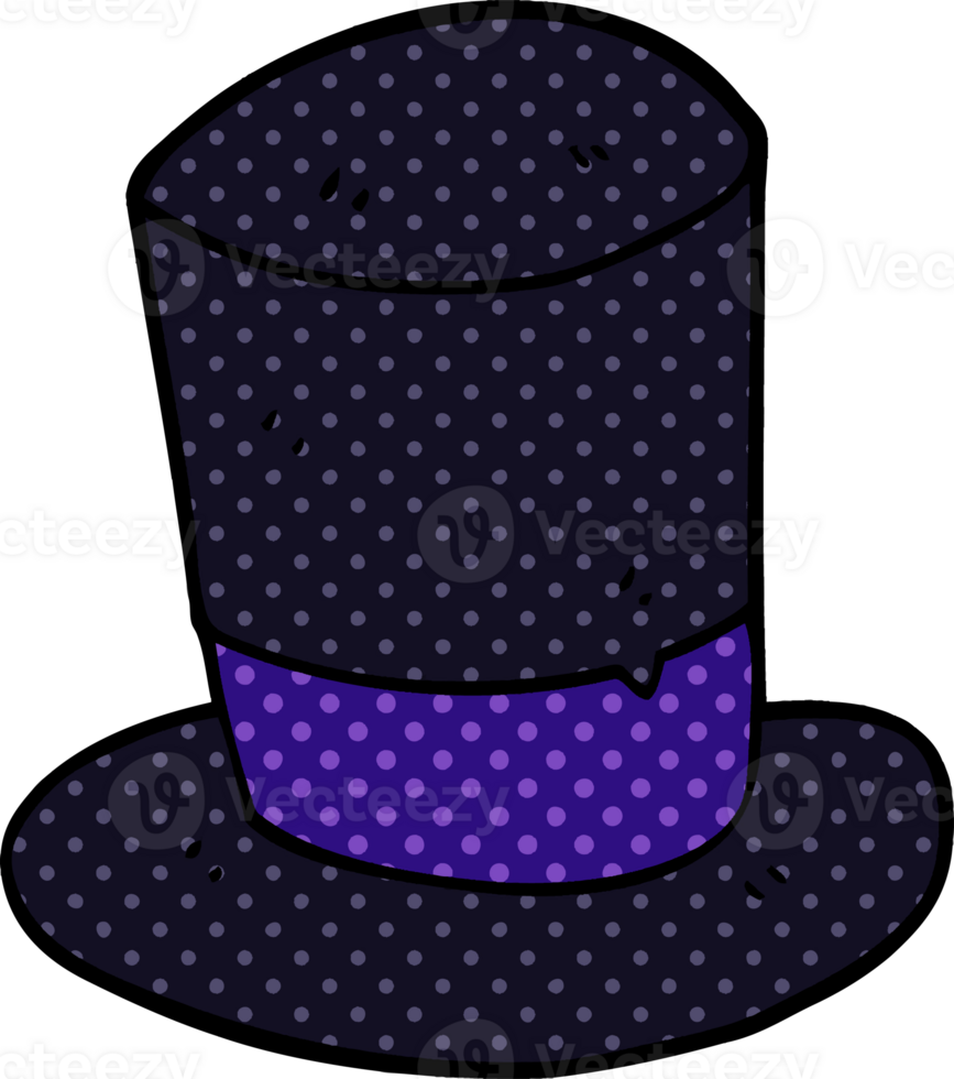 cartoon doodle top hat png
