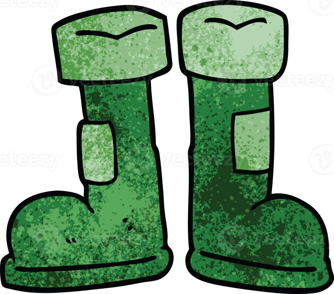 cartoon doodle wellington boot png