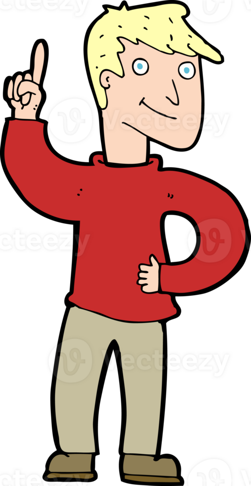 cartoon man with great idea png
