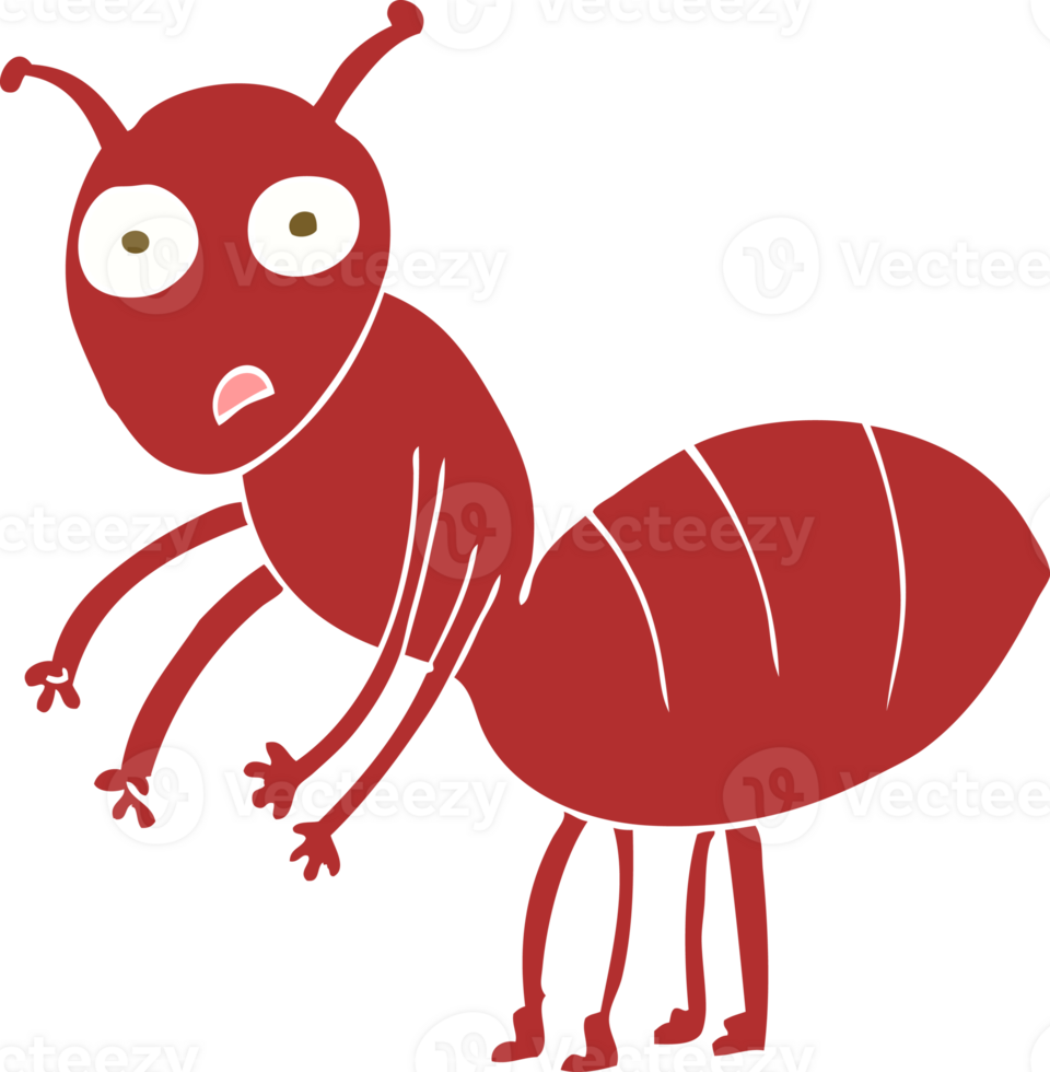flat color illustration of ant png