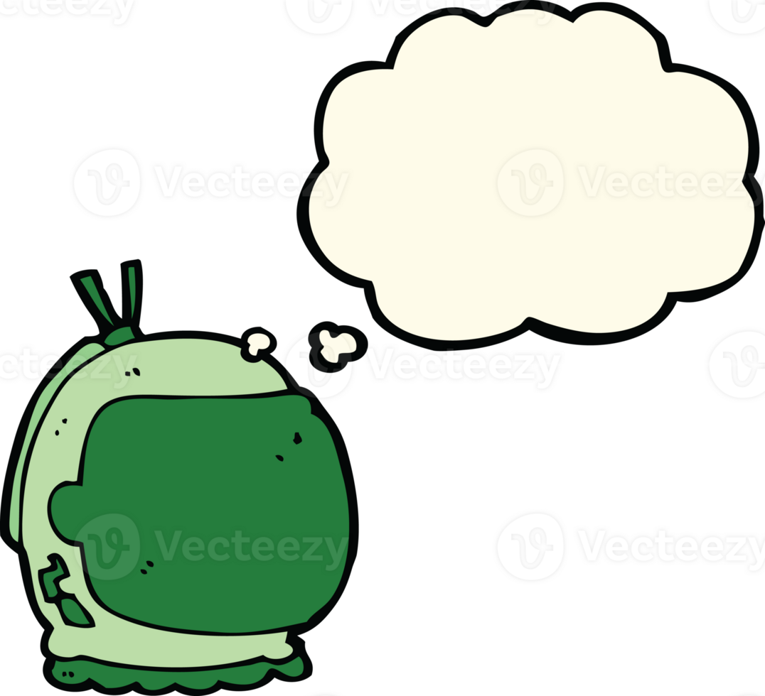 cartoon astronaut helmet with thought bubble png