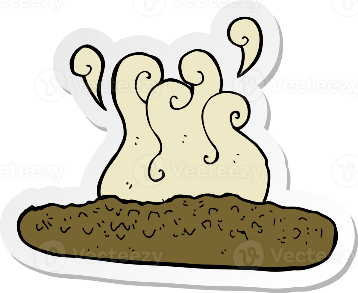 sticker of a cartoon baguette png