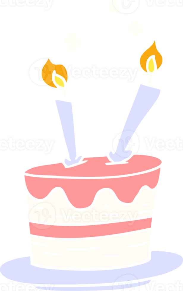 mano disegnato cartone animato scarabocchio di un' compleanno torta png