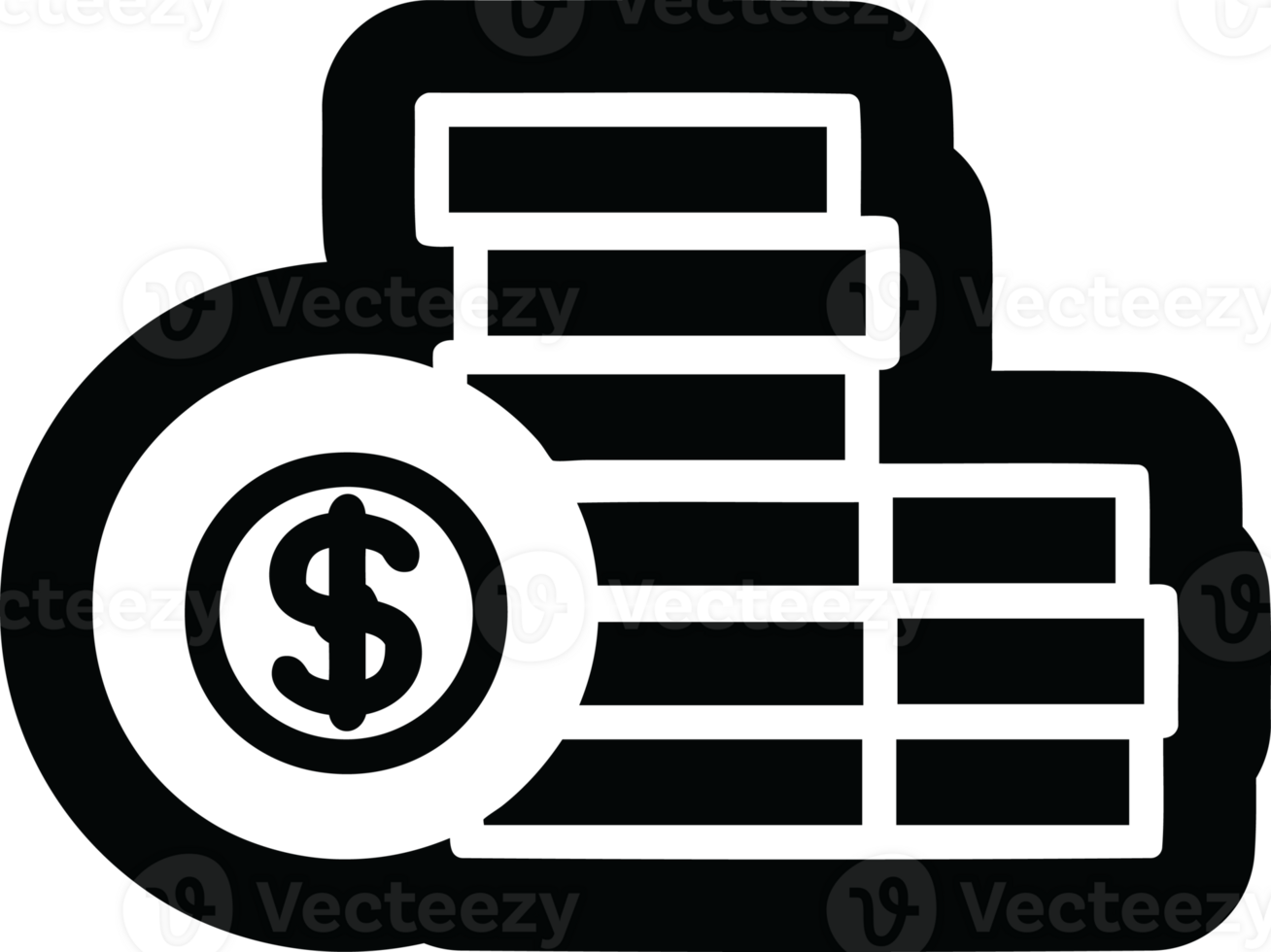 stacked money icon symbol png