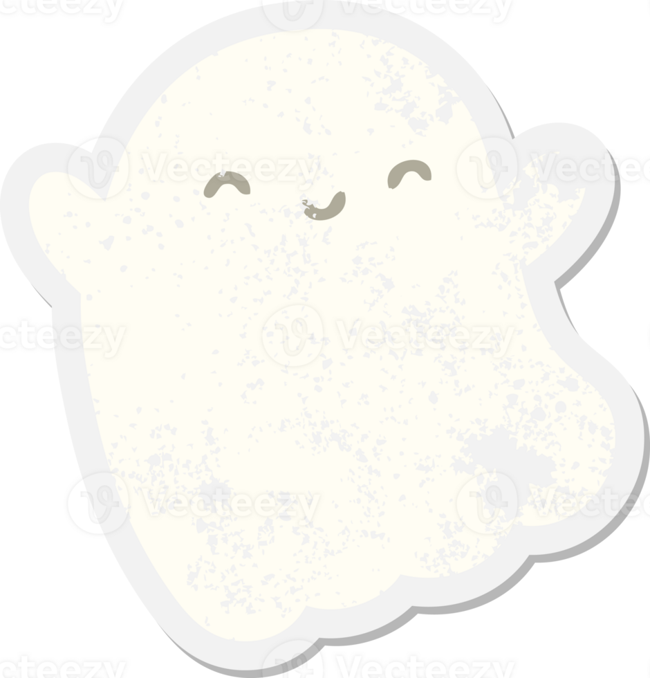 halloween ghost grunge sticker png