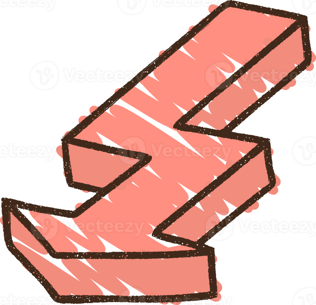 Direction Arrow Chalk Drawing png