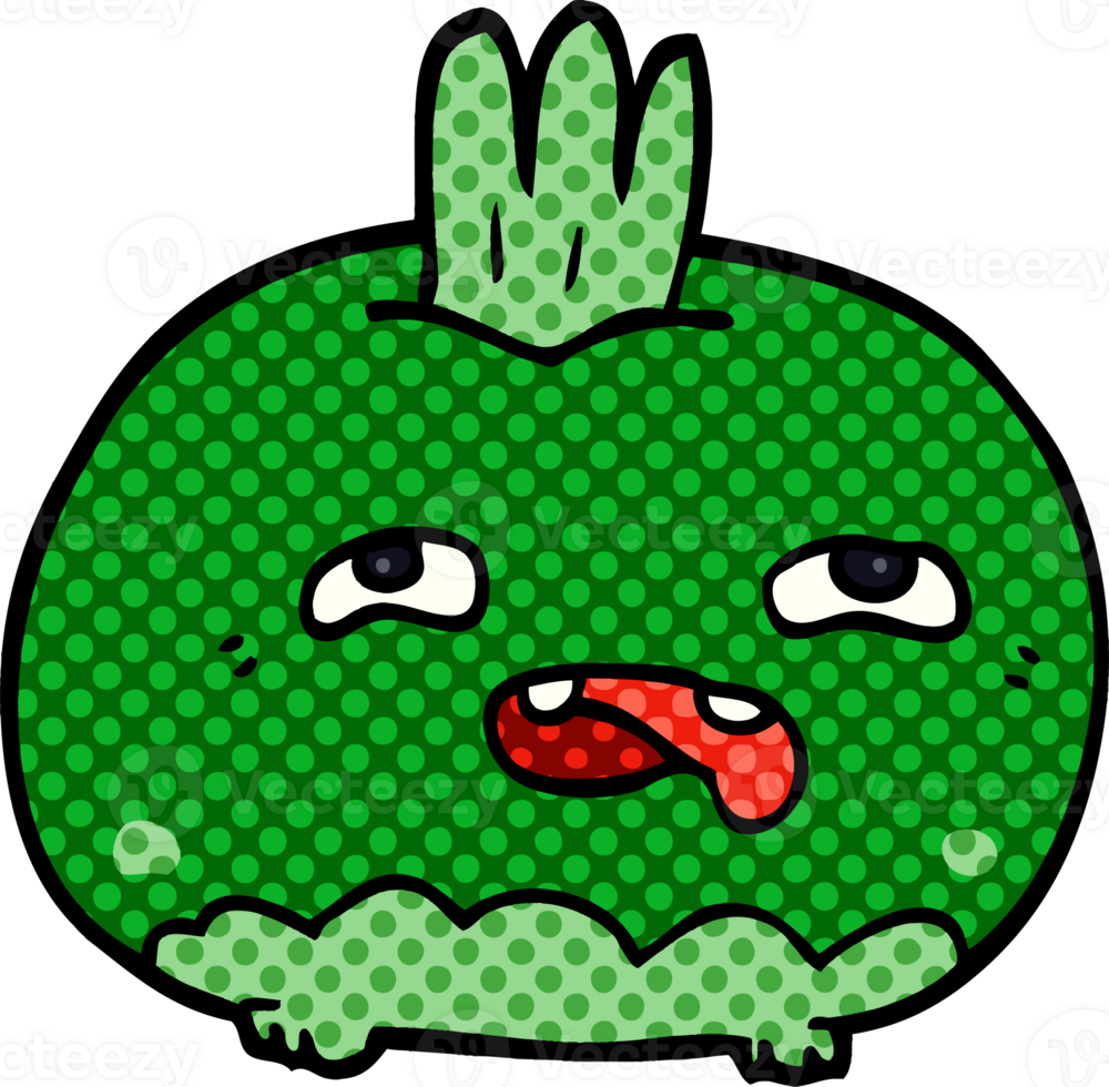 cartoon doodle happy root vegetable png