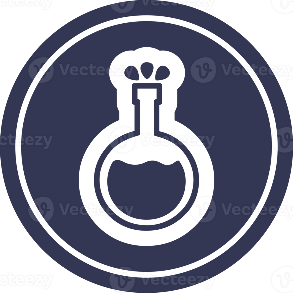 science experiment circular icon symbol png