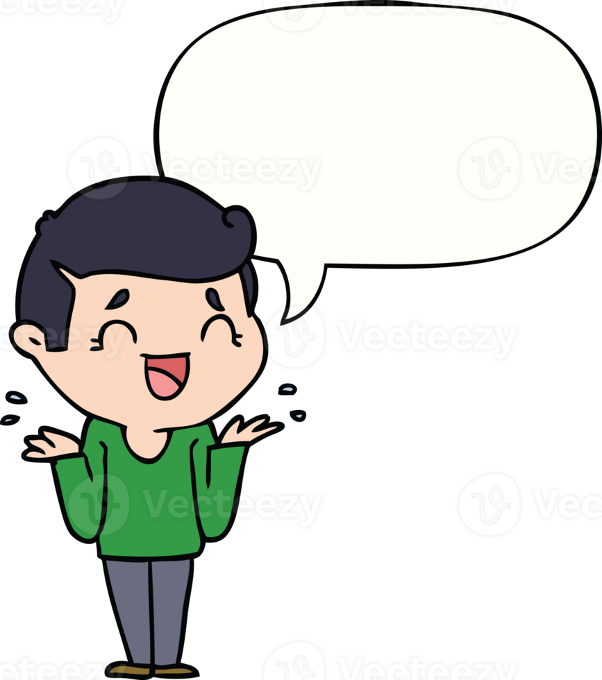 cartoon laughing confused man with speech bubble png