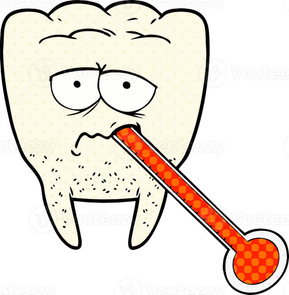 cartoon unhealthy tooth png