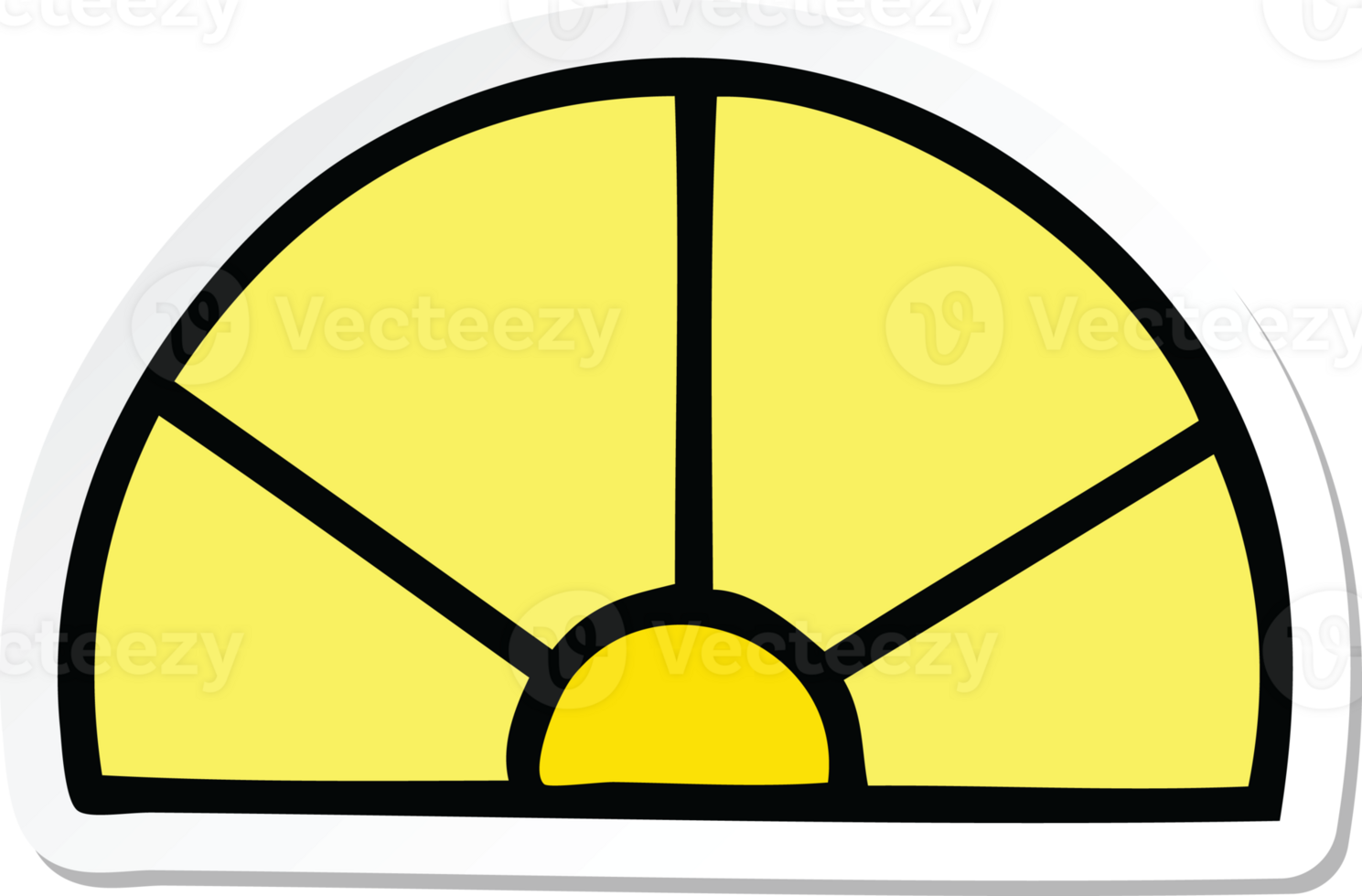 sticker of a cute cartoon math equipment png