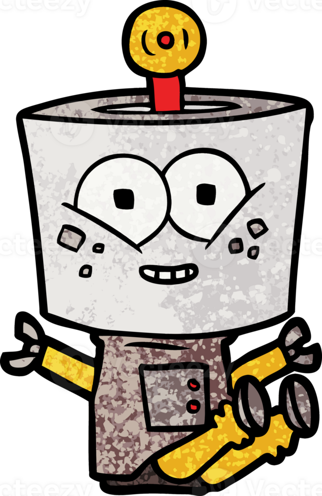 happy cartoon robot png