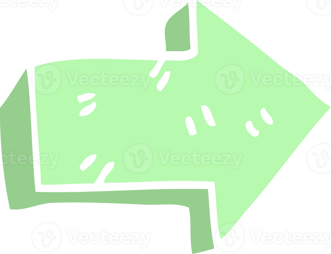 flat color style cartoon pointing arrow png