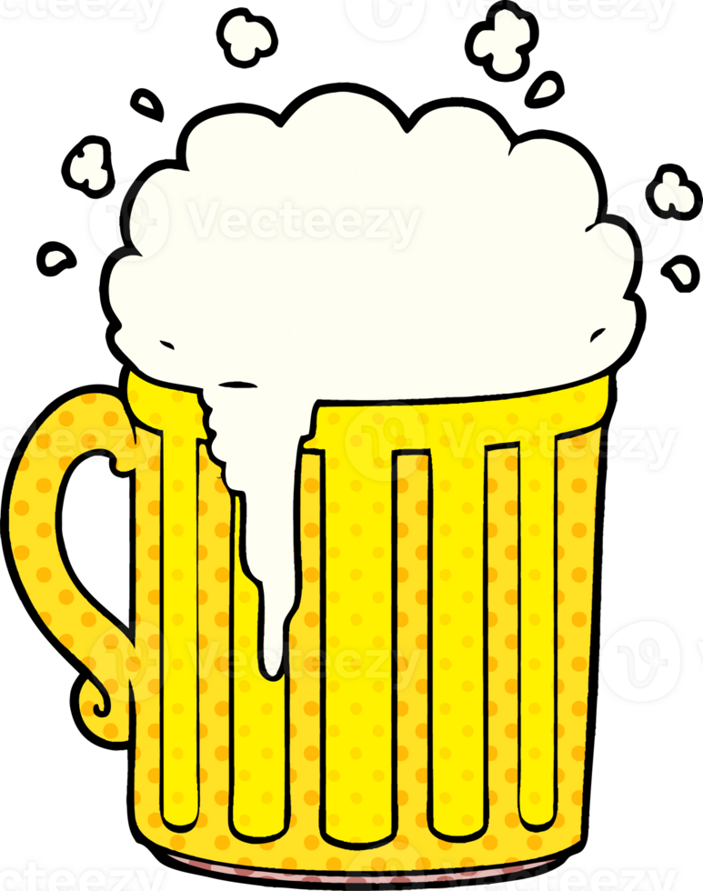 cartoon mug of beer png