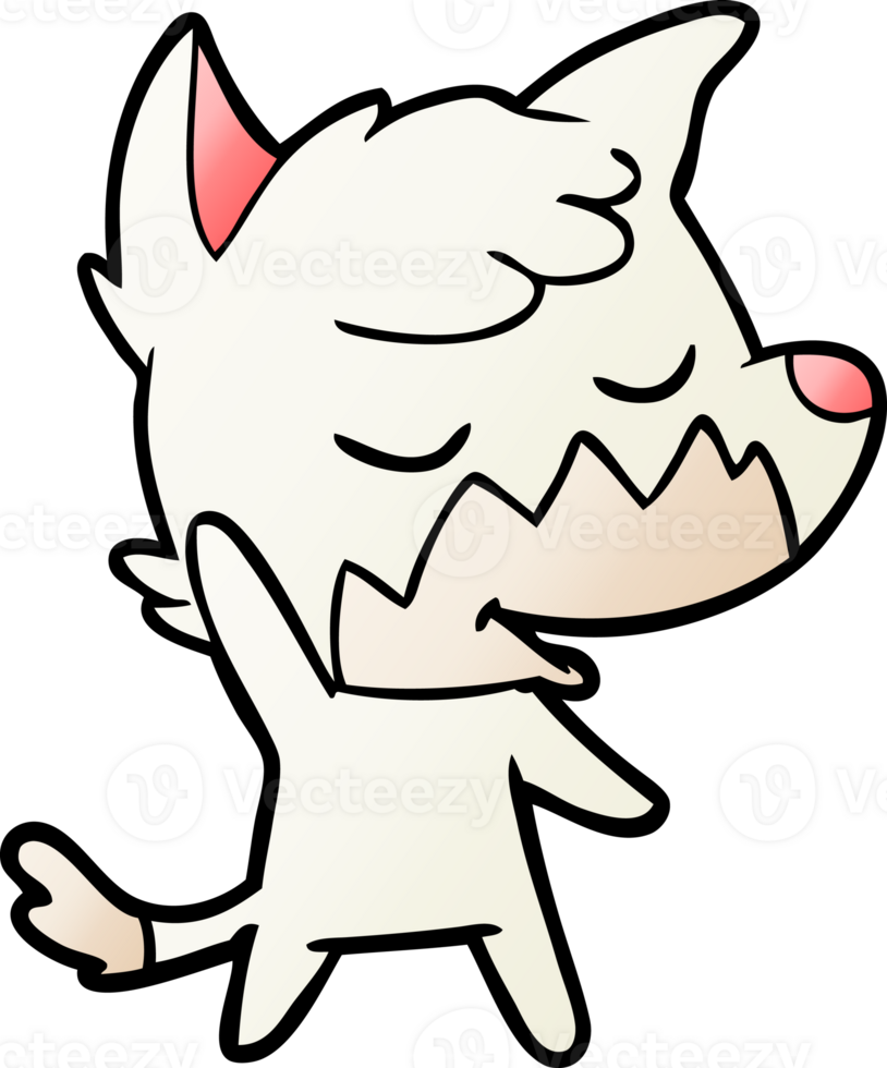 friendly cartoon fox png