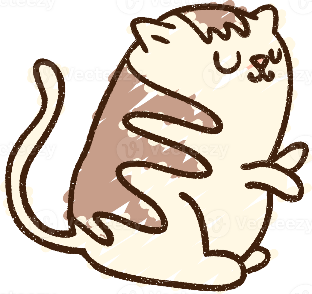 Cat Chalk Drawing png