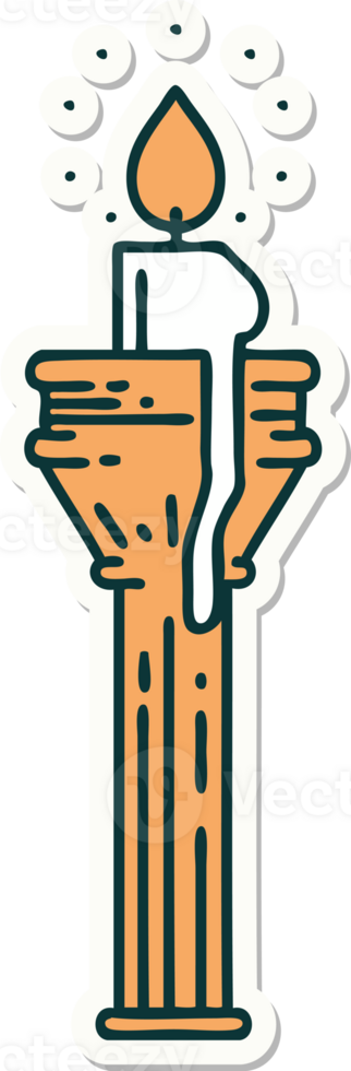 sticker of tattoo in traditional style of a candelabra png