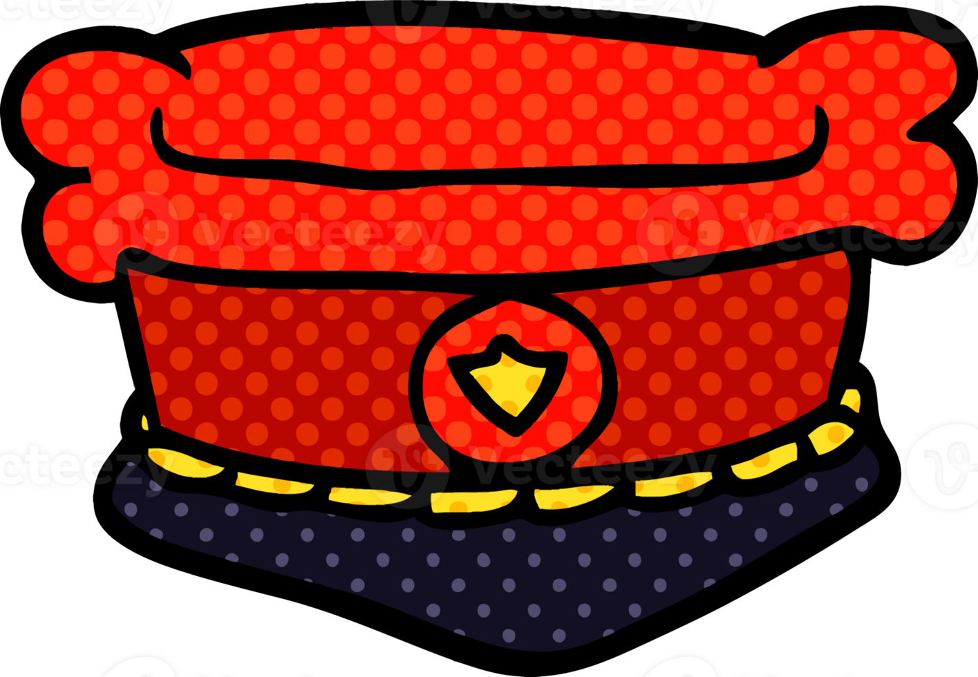 cartoon doodle fire chiefs hat png