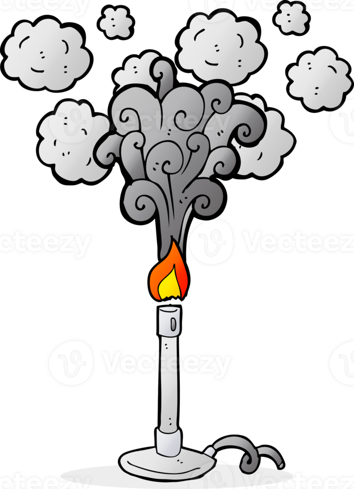 cartoon science bunsen burner png