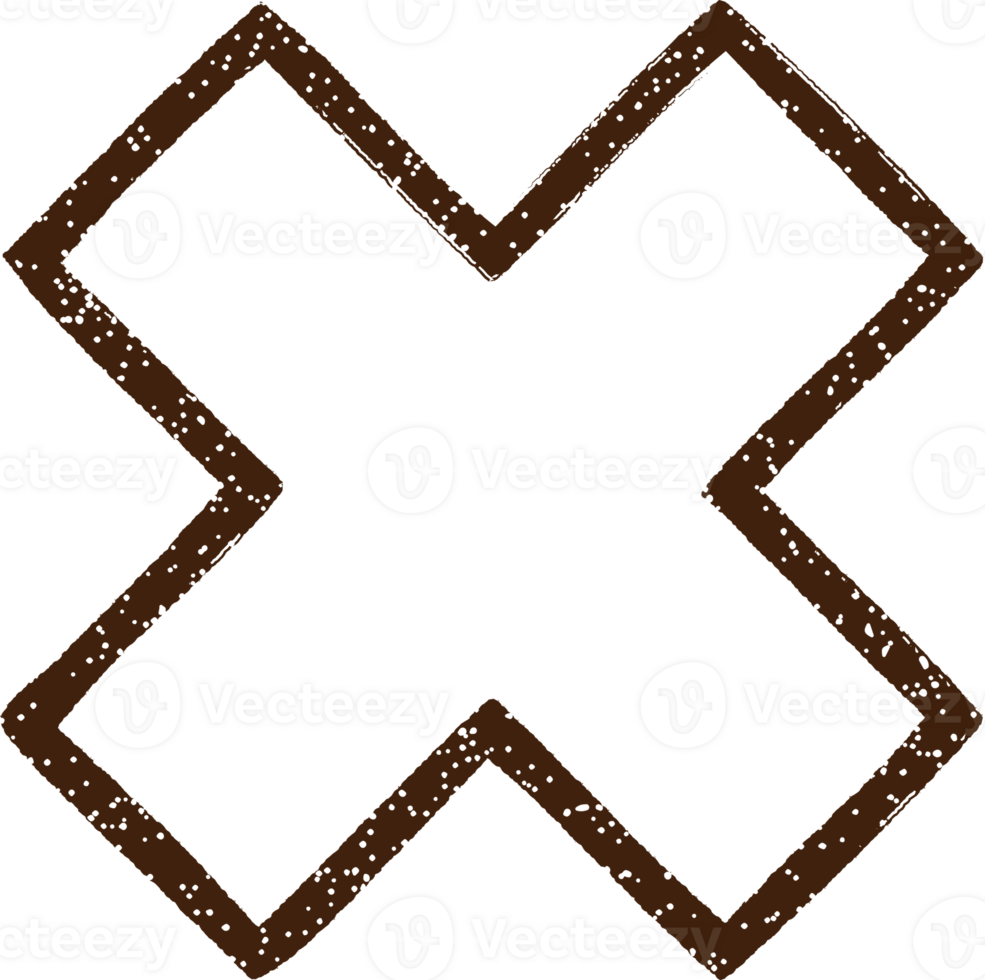 Multiplication Symbol Charcoal Drawing png