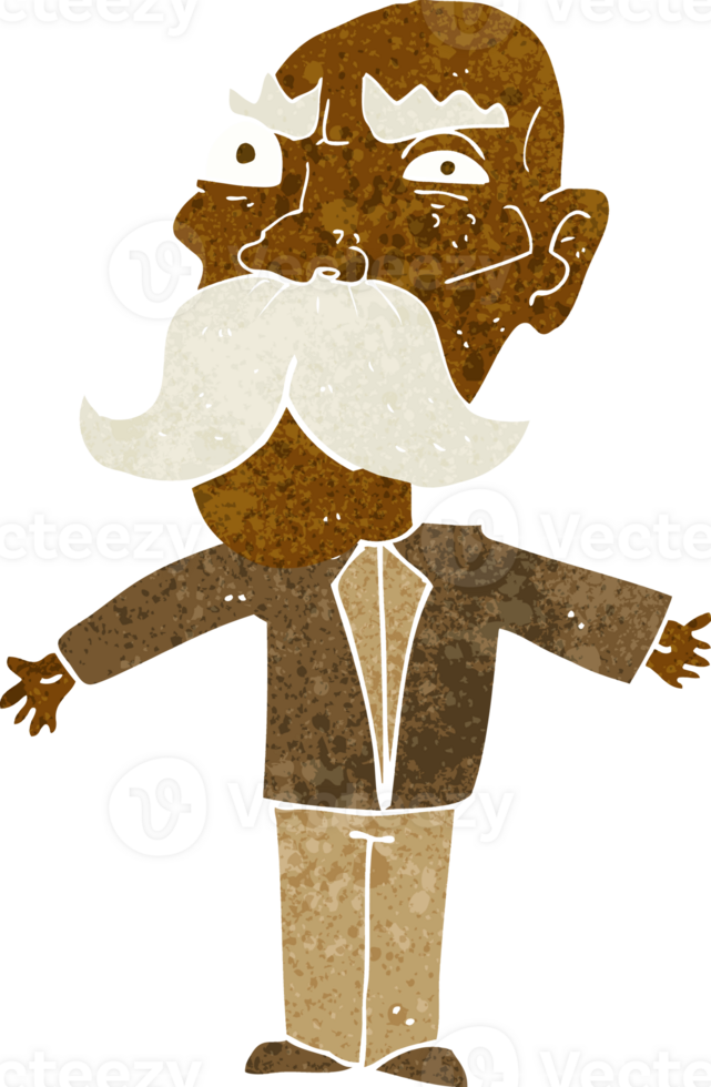 cartoon angry old man png