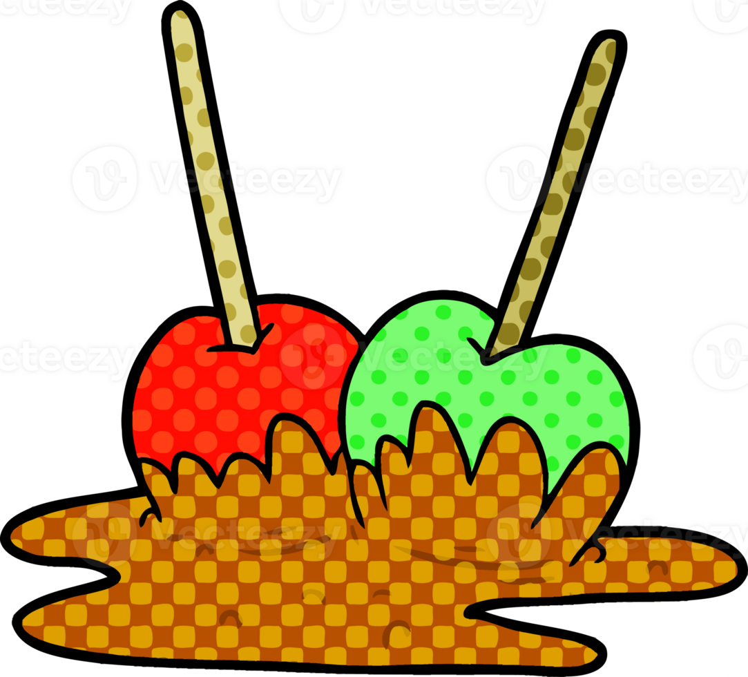 cartoon toffee apples png