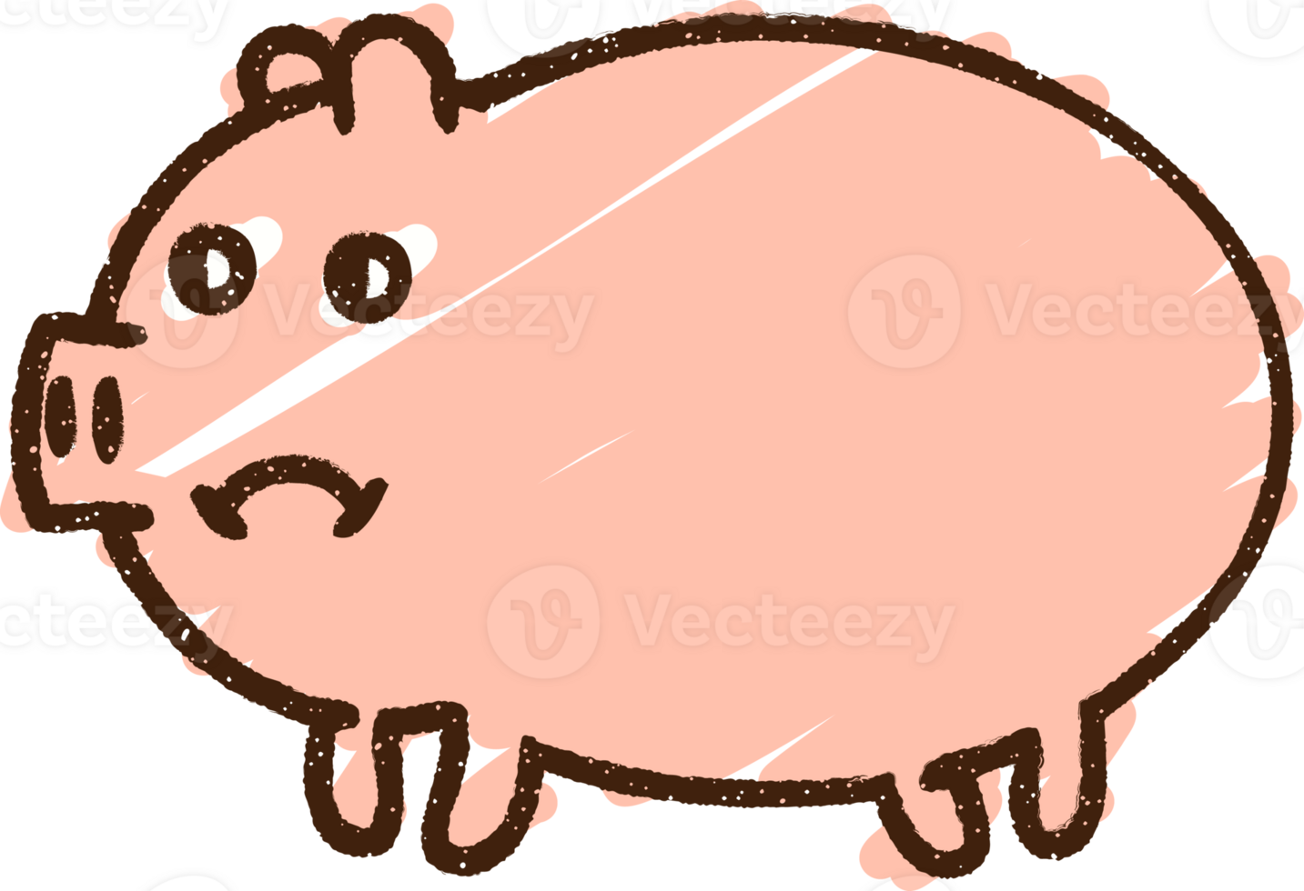 Pig Chalk Drawing png