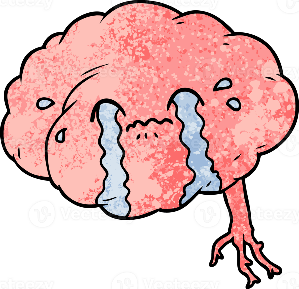 cartoon brain with headache png