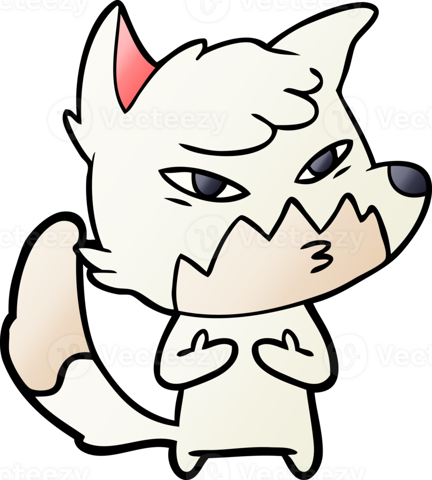 clever cartoon fox png