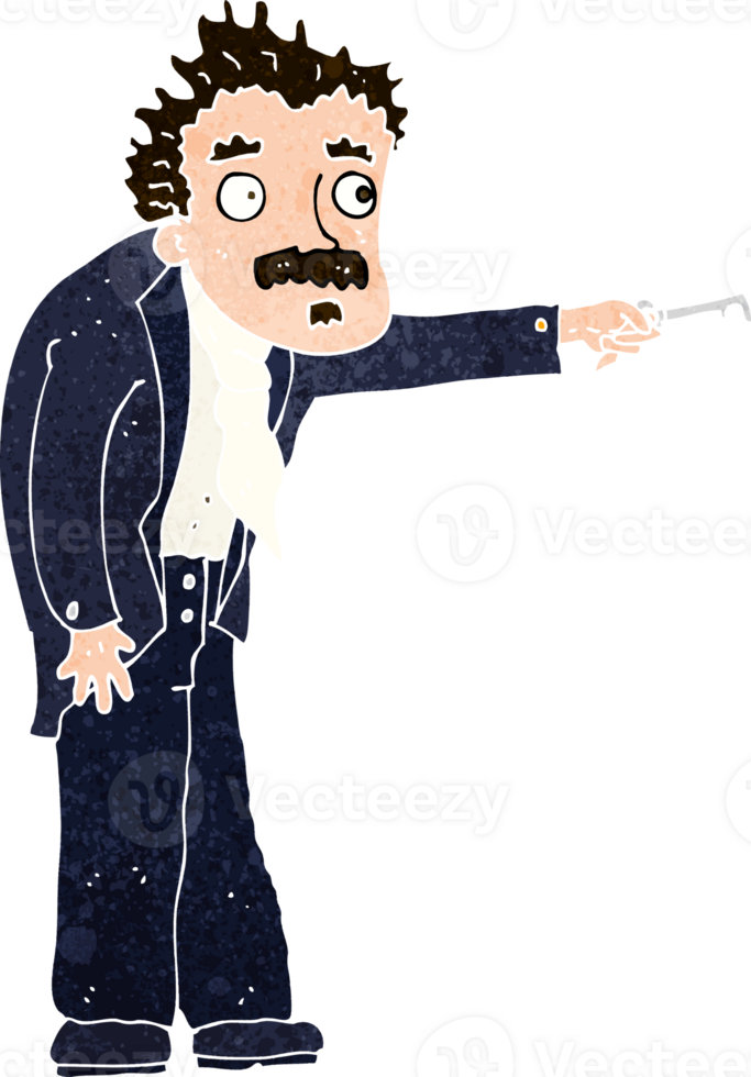cartoon man trembling with key unlocking png