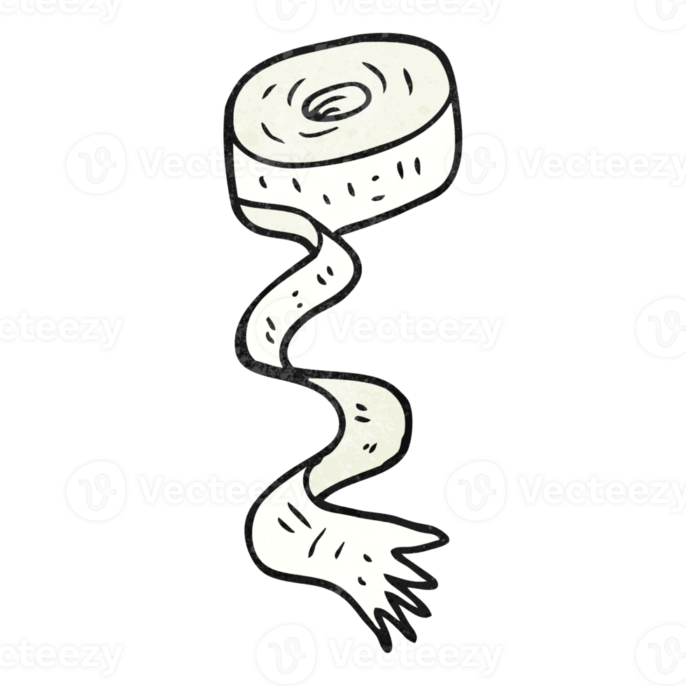 hand textured cartoon roll of bandages png